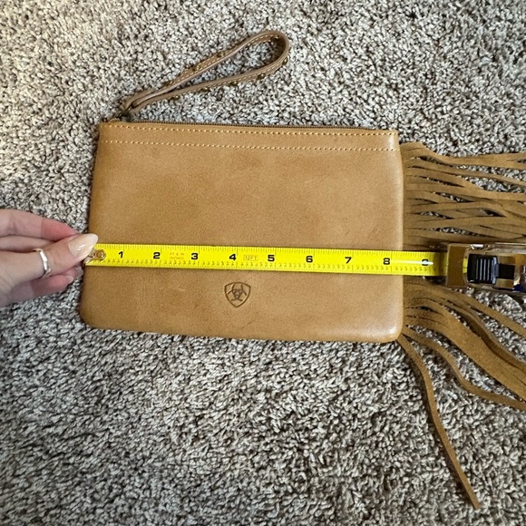 Ariat Camel Beige Fringe Wrislet Genuine Leather - Picture 6 of 7
